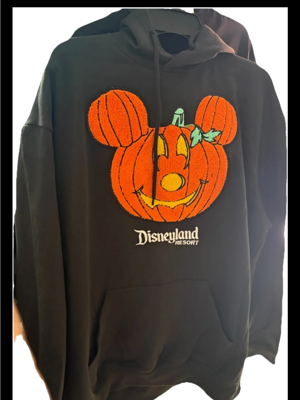 Disney Parks Disneyland 2026 Halloween MickeyMouse Pumpkin pullover Hoodie Larg